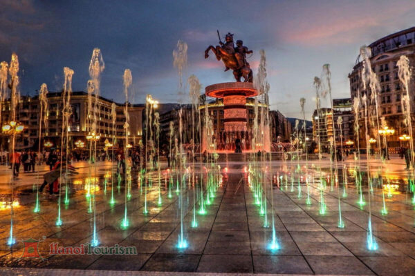 Quảng trường Macedonia- Skopje- Bắc Macedonia
